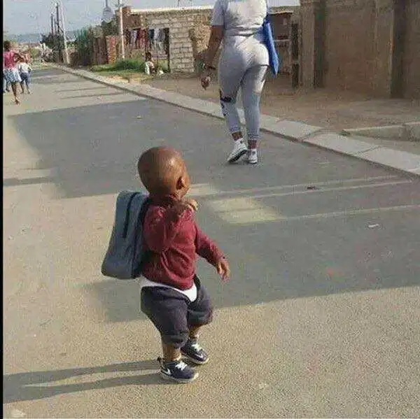 Lols?? See What A baby boy was spotted looking at 